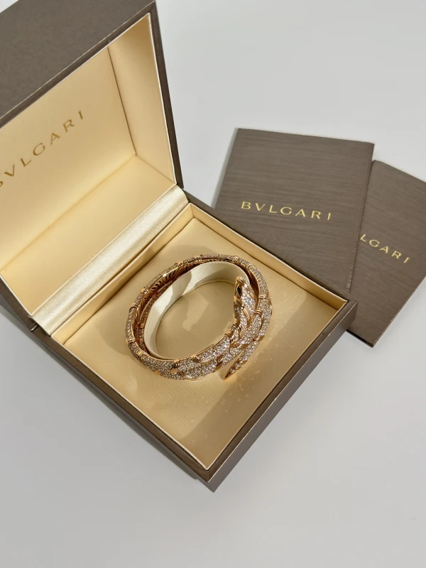 Bvlgari SERPENTI DIAMOND BRACELET (SIZE M) B1182 7