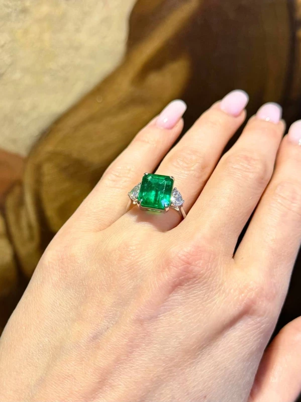 СЕРЬГИ NO NAME EMERALD 6.55 CT RING Emerald6.55CT 3