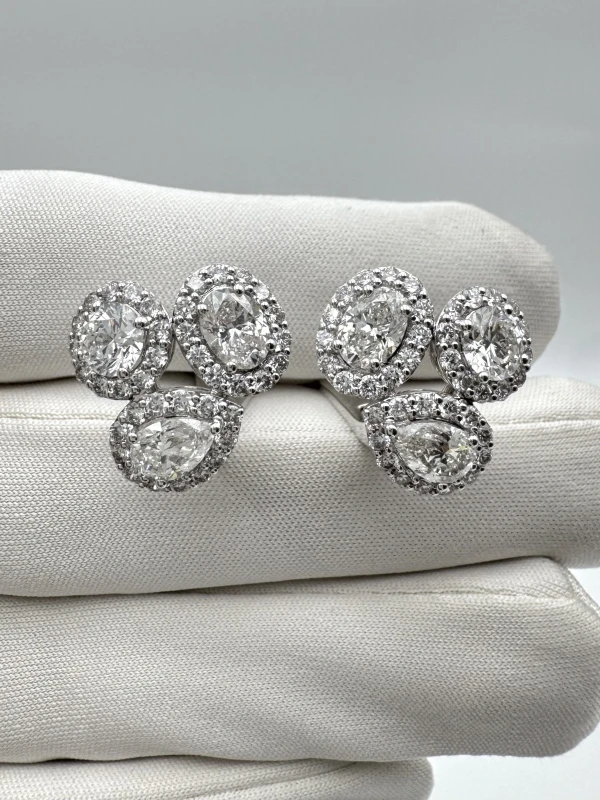 Earrings without a brand MIXCUT 3.93 CT CT EARRINGS NN3.93CT 3