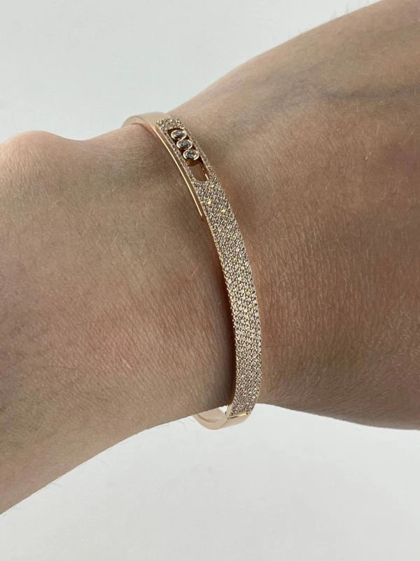 Messika MOVE NOA BANGLE SM PAVÉ (SIZE S) 10093-PG-S 7
