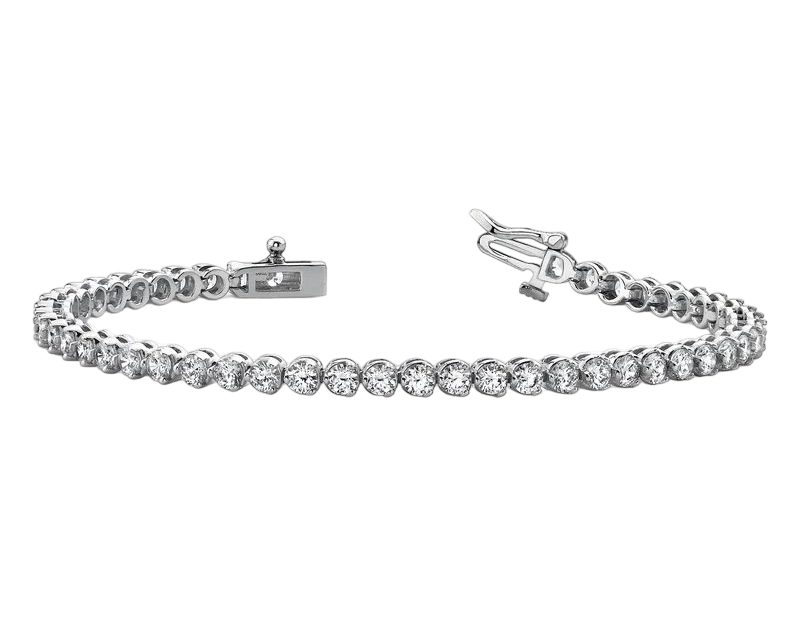 ROUND DIAMOND 4.95 CT E-F/VS-SI BRACELET