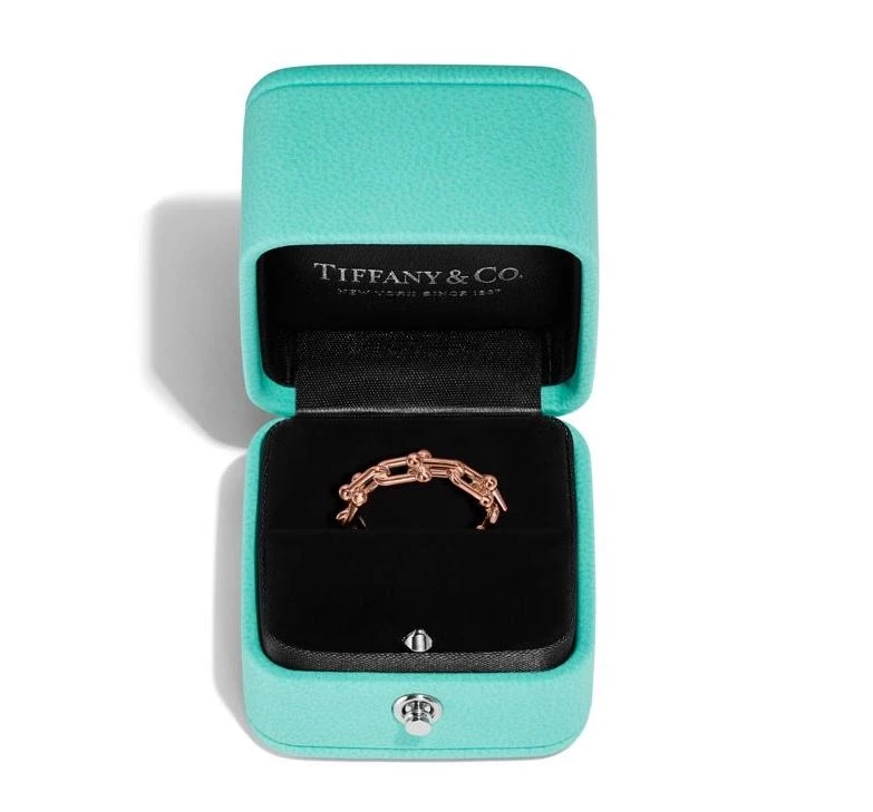 Tiffany & Co Tiffany HardWear Micro Link Ring in Rose Gold 72667573 1