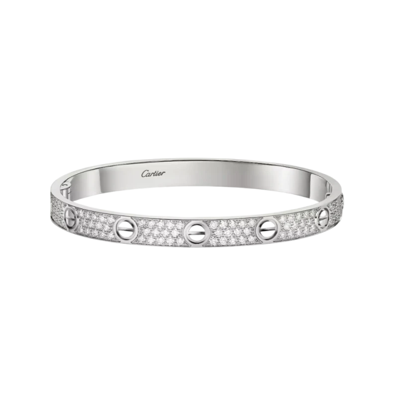 LOVE BRACELET, CLASSIC MODEL, PAVED (SIZE 15)