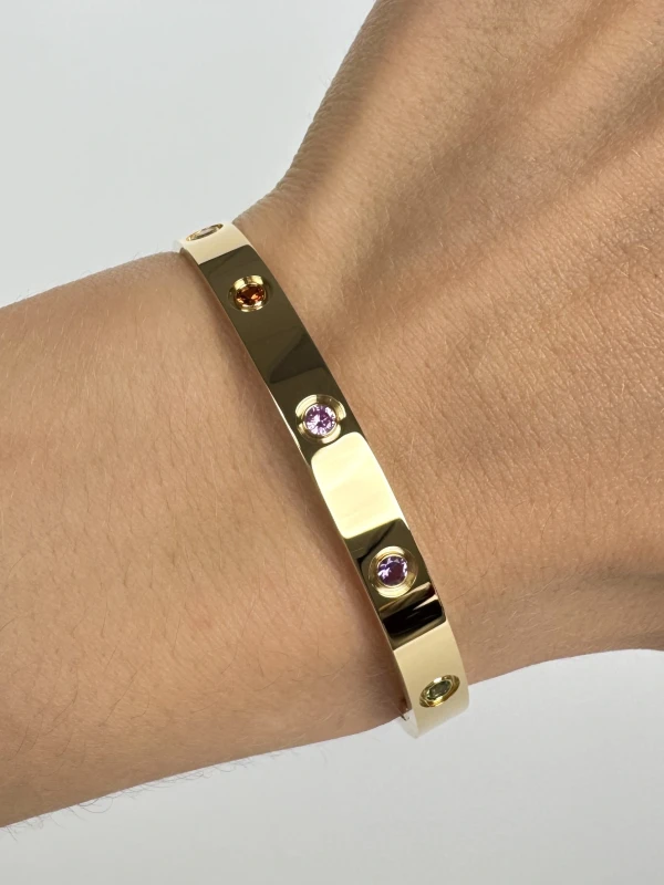 Cartier LIMITED EDITION LOVE BRACELET, SAPPHIRES (SIZE 16) B6093316 2
