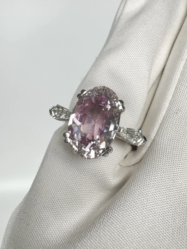 СЕРЬГИ NO NAME КОЛЬЦО С БРИЛЛИАНТОМ 3.06 CT LIGHT PINK/SI1 3.06 CT LIGHT PINK/SI1 4