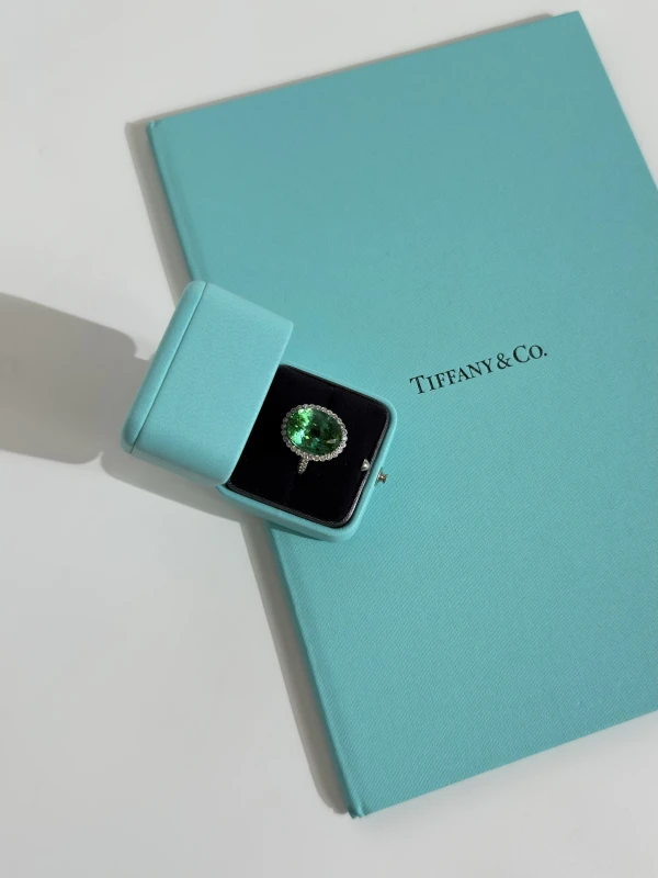 Tiffany & Co OVAL TOURMALINE 14.05 CT RING (SIZE 54) 166/87/74625215 3