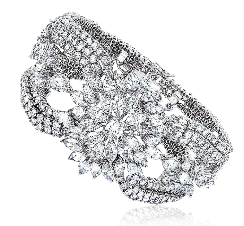 lARDAUX DIAMOND 41.37 CT NECKLACE - BRACELET