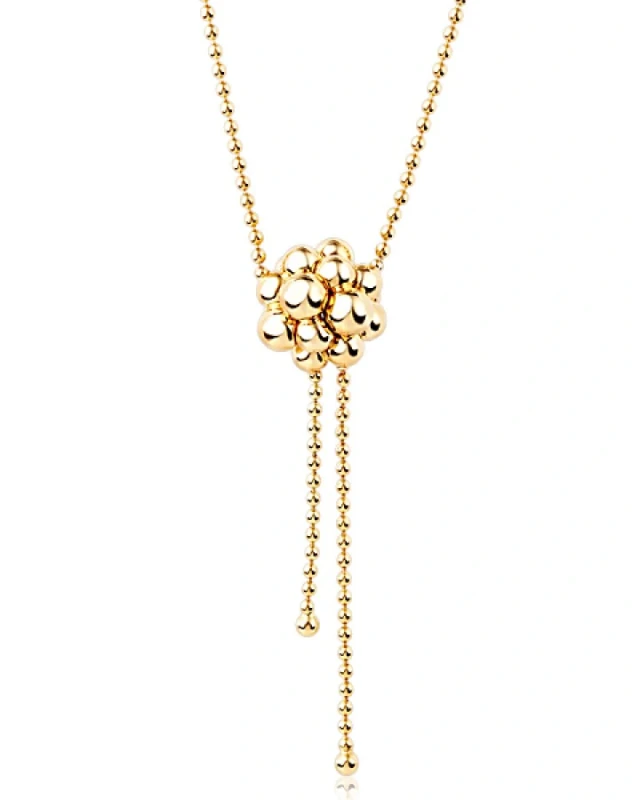 GRAINS DE RAISIN NECKLACE,YELLOW GOLD