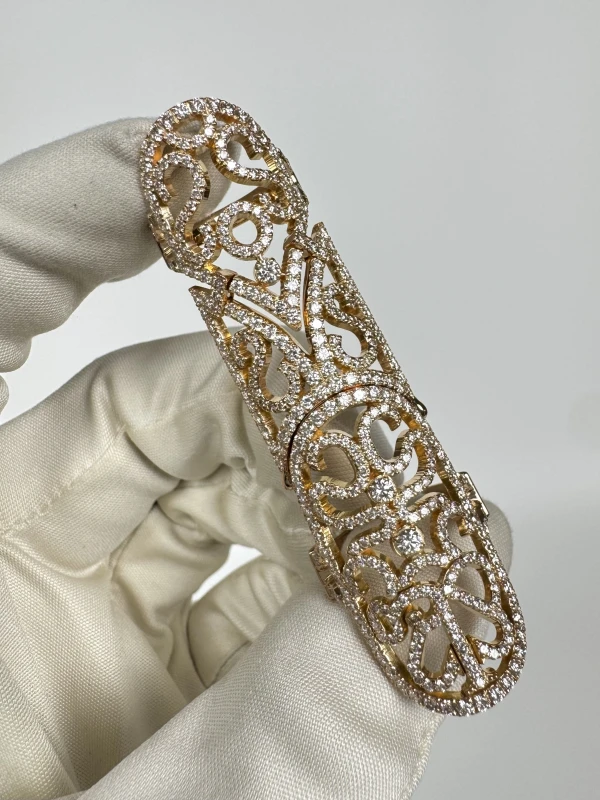 Jacob & Co FULL FINGER DIAMOND PAVE RING (SIZE 53) JCO9007 2