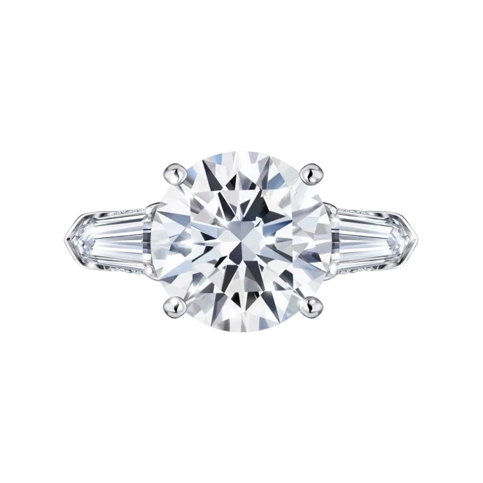 ROUND DIAMOND 4.04 CT M/VS1 RING (SIZE 53) GIA EXEXEX