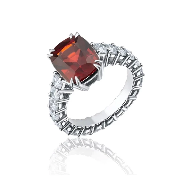 СЕРЬГИ NO NAME С ШПИНЕЛЬЮ 5.57CT Vivid to deep Red /(No H) 5.57 Vivid to deep Red /(No H)