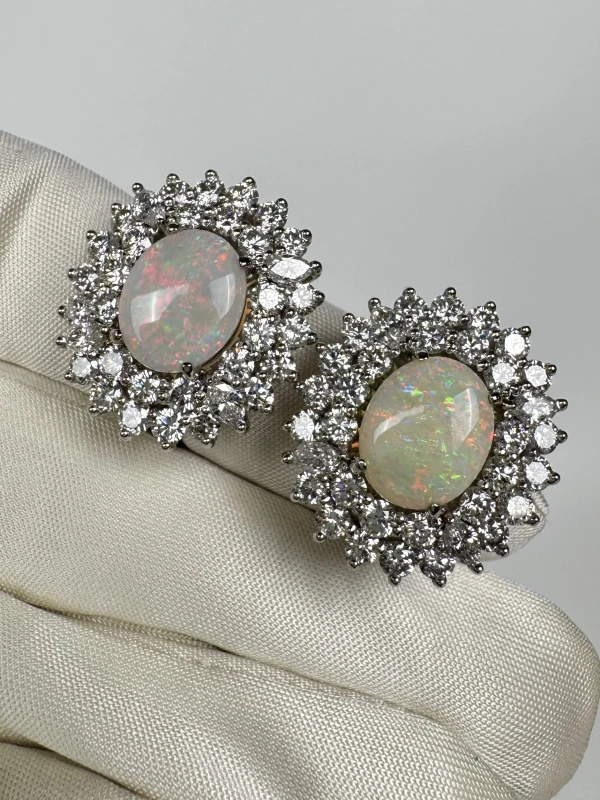 RalfDiamonds OPAL AND DIAMOND EARRINGS RD562 3
