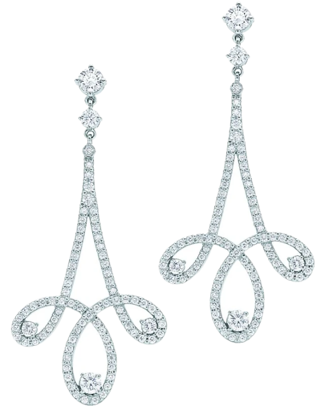 Tiffany & Co Enchant Scroll Earrings TCO007 1