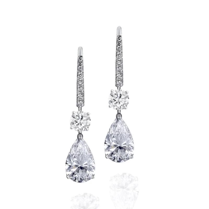 Earrings without a brand DIAMOND 1.51-1.51 CT EARRINGS NN240826CT