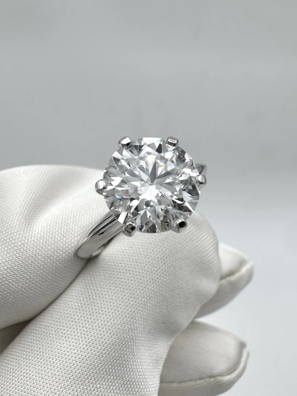 Tiffany & Co PLATINUM SOLITAIRE ENGAGEMENT RING 3.00 CT D/IF  EXEXEX T&Co 3.00 CT D/IF 4