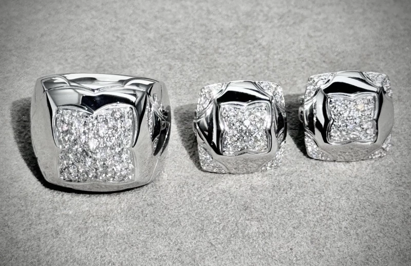 Bvlgari PYRAMID DIAMOND SET WHITE GOLD bvlgari 3