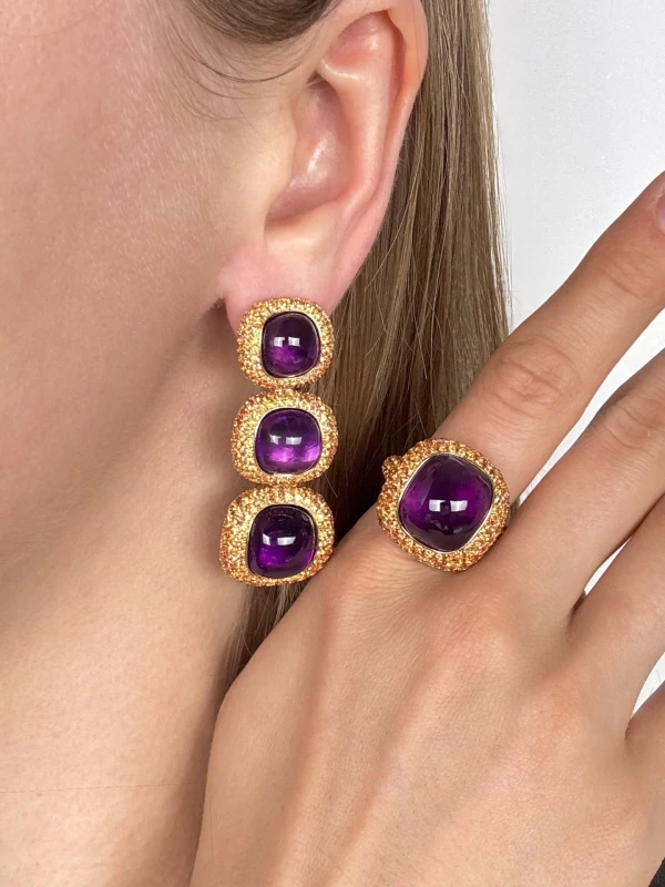De Grisogono CABOCHON AMETHYST COCKTAIL SET GRSET7539 2