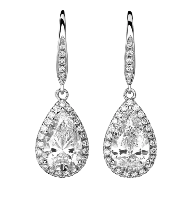 PEAR DIAMONDS 2.01-2.01 CT J/SI (GIA)