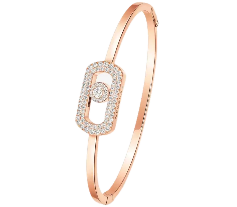 JONC SO MOVE PAVÉ Bracelet Diamant Or Rose