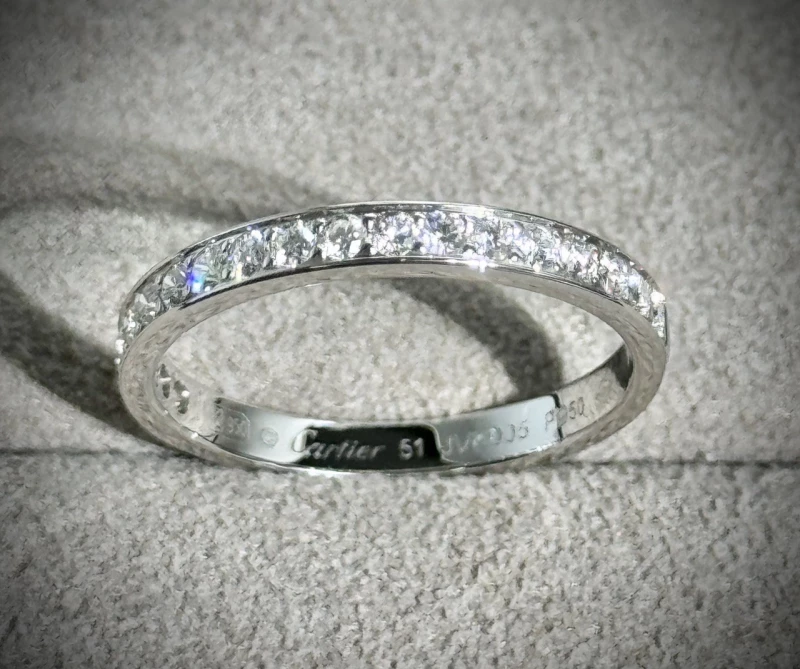 Cartier 1895 DIAMOND WEDDING BAND (SIZE 48) B4071400-48 3