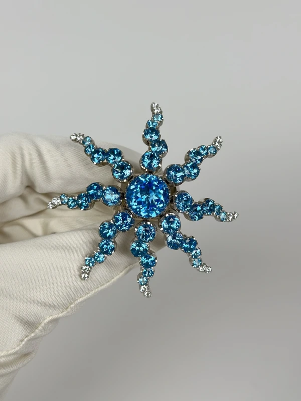 Pasquale Bruni SUN RAY TOPAZ & DIAMOND SET. LARGE SIZE PB 5