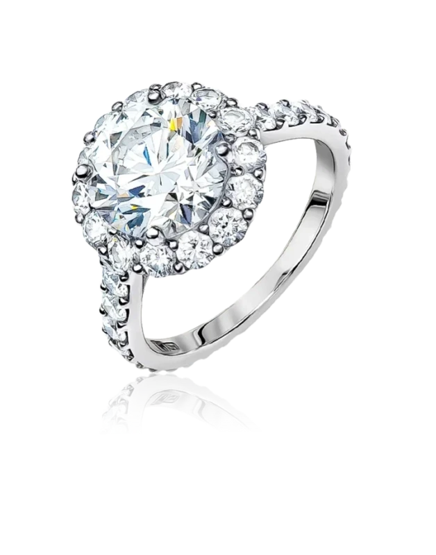 Round Shape Diamond 1.01 ct G/VS1 ct Ring (SIZE 51) GIA EXEXEX