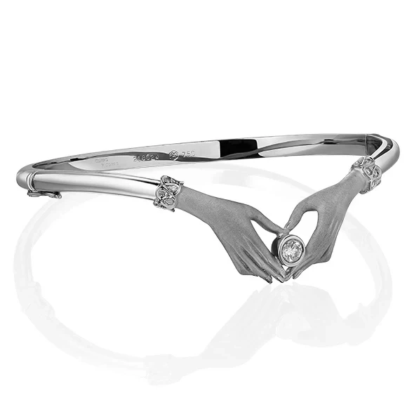TWO HANDS BANGLE BRACELET (SIZE S)