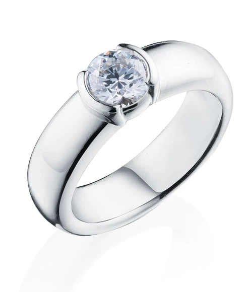кольцо с бриллиантом  0.93 ct