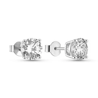 ROUND DIAMOND 1.50-1.51 CT G/VS2 EARRINGS (GIA) EXEXEX