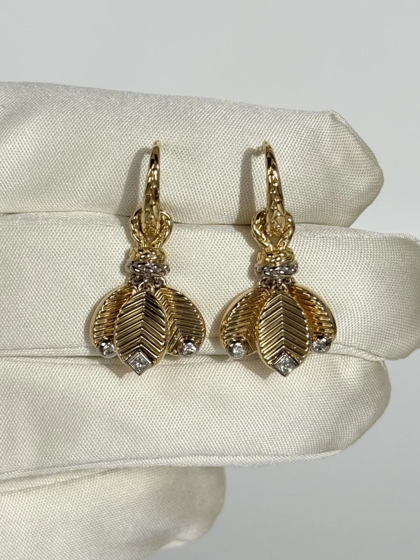 Cartier Coffee Bean Earrings, Diamonds B8301524 3