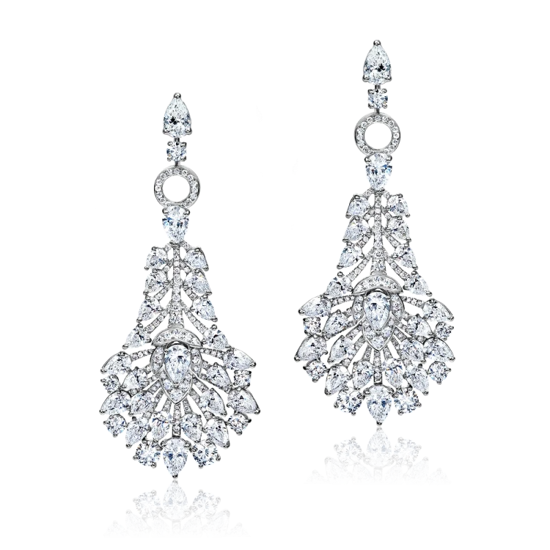 COCTAIL DIAMOND 9.90 CT EARRINGS