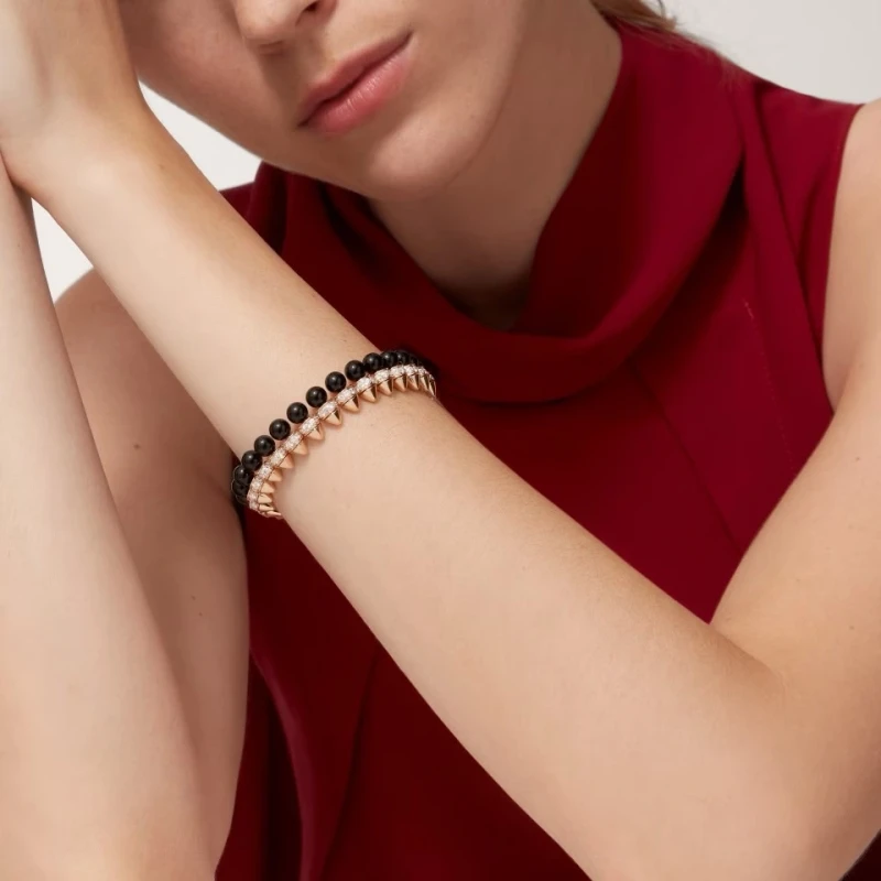 Cartier CLASH DE CARTIER BRACELET, FLEXIBLE, ONYX, EXTRA-LARGE MODEL, DIAMONDS (SIZE 17) N6723417 2