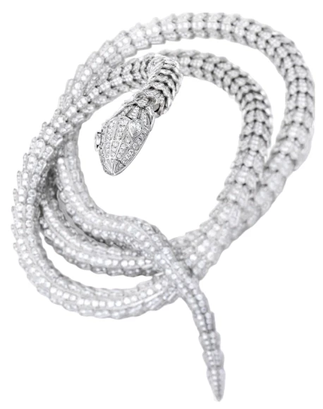 SERPENTI DIAMOND LONG SNAKE NECKLACE