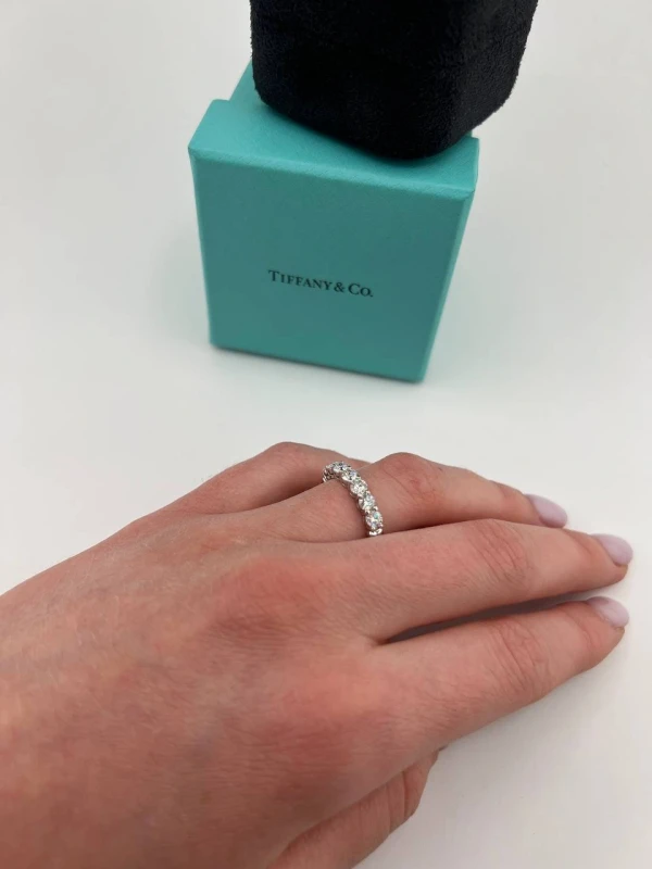 Tiffany & Co FOREVER BAND PLATINUM RING 0.91 CT 0.91 CT 2
