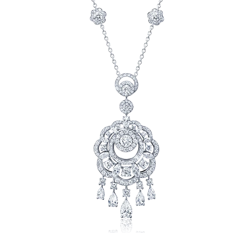 MULTI-SHAPED WITH DIAMOND 6.33 CT PENDANT