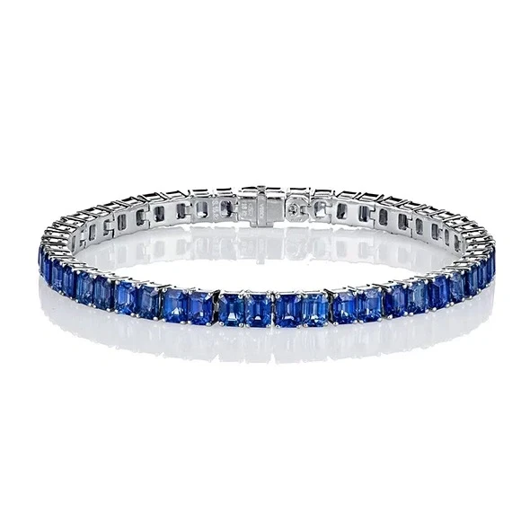 Verdi Jewellery EMERALD SAPPHIRE 21.63 CT BRACELET A55H 1