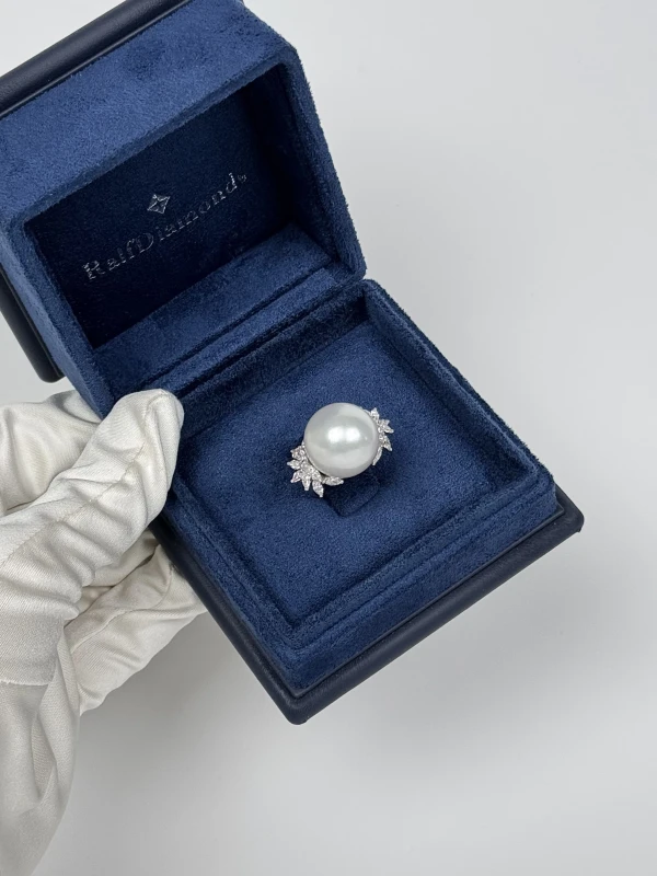 RalfDiamonds PEARL 17.00 MM RING (SIZE 54) RDR235 7