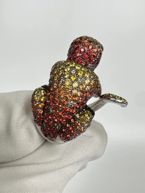 Boucheron Coloured Stone and Diamond 'Bubu' Ring (SIZE 54) BR523 3