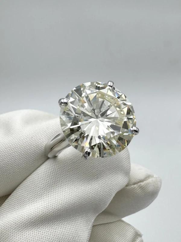 No name ROUND DIAMOND 10.40 CT O-P/VVS2 RING (SIZE 51) NN10.40 CT 2