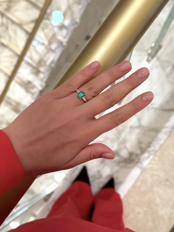DeRosa OCTAGON EMERALD RING 1.58 CT R4202042B 4