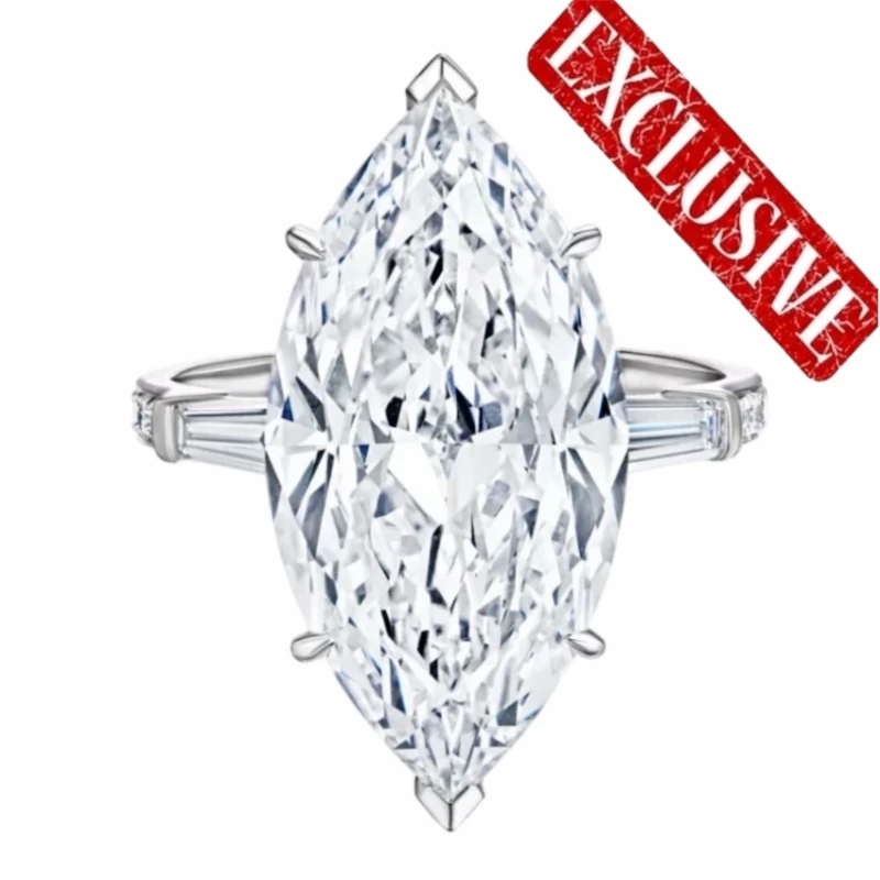 MARQUISE DIAMOND 9.06 CT D/VS1 RING (GIA)