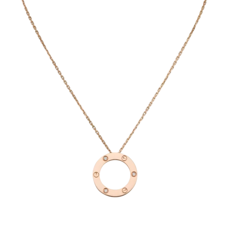 LOVE NECKLACE, 3 DIAMONDS