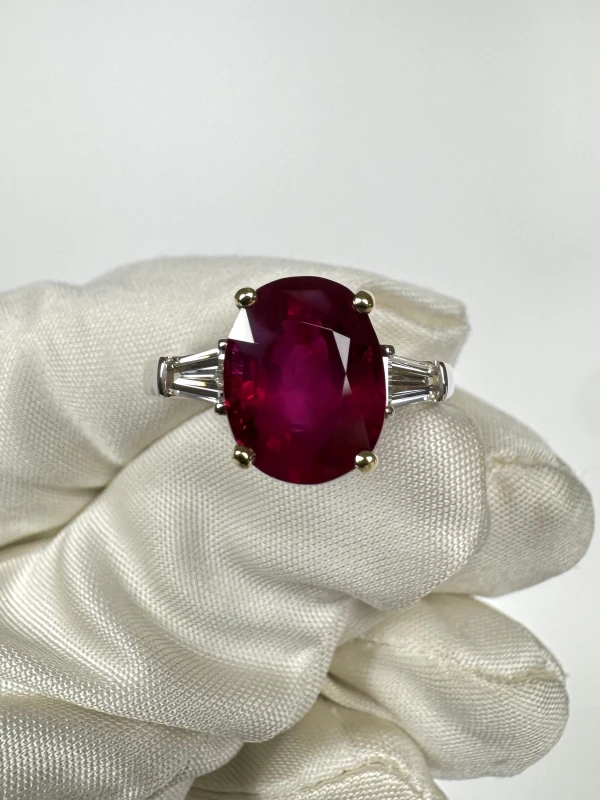 DeRosa BURMA RUBY 4.16 CT PIGEON'S BLOOD (No hited) GRS R764159 2