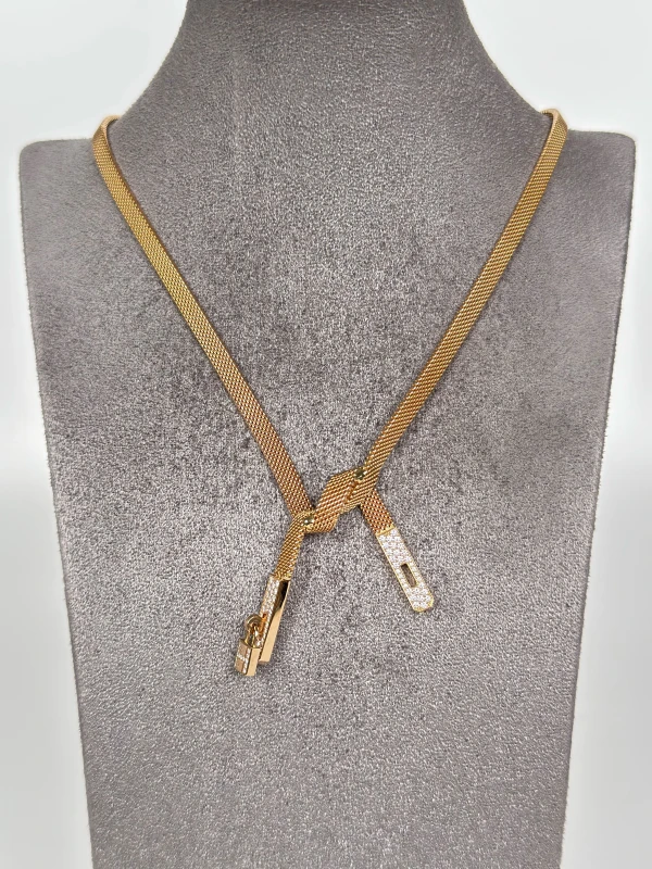 HERMES Kelly Gavroche Necklace H222205B 00ST 4
