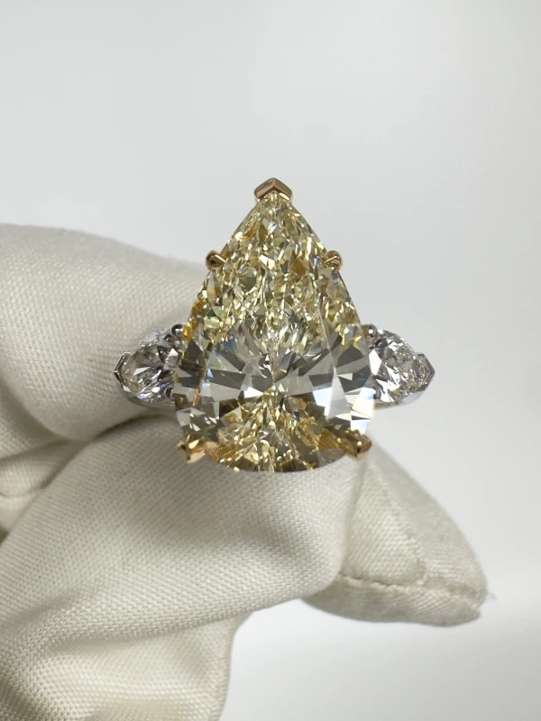 No name PEAR DIAMOND RING 5.02 CT K/SI1 NNRPEAR5.02CT 2