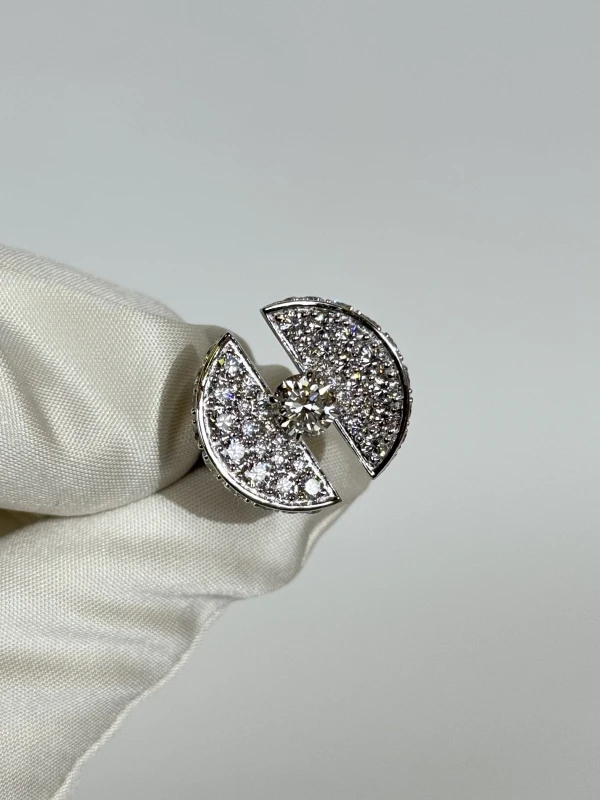 Earrings without a brand ROUND DIAMOND 1.00 CT G/VS1 RING (GIA) NN1.00 G/VS1 2