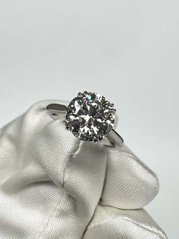 Harry Winston ROUND DIAMOND 2.66 CT E/VVS1 RING (GIA) RGDPRD025NSS-050 6