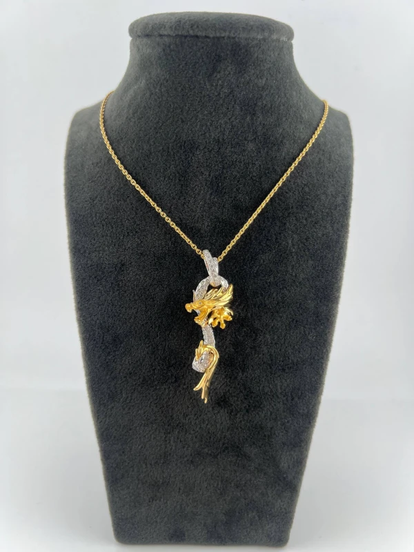 Carrera y Carrera CIRCULOS DE FUEGO DIAMOND DRAGON MEDIUM PENDANT CYC DE FUEGO MM 4