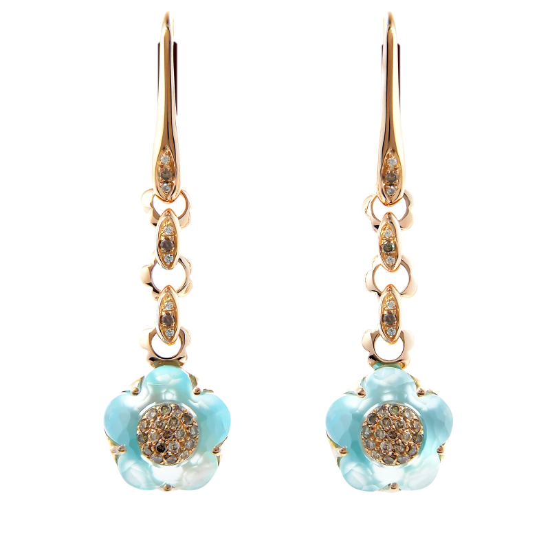 BON TON BLUE TOPAZ EARRING