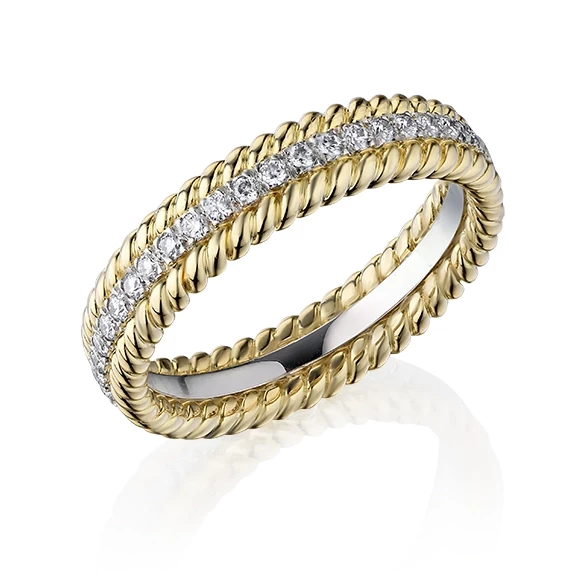Rope Two-row ring